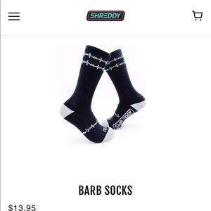 Shreddy Barbed Socks - 9-14